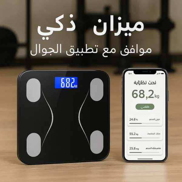 ⁦ميزان ذكي قابل للربط بالهاتف PESE Bluetooth⁩ - الصورة ⁦2⁩